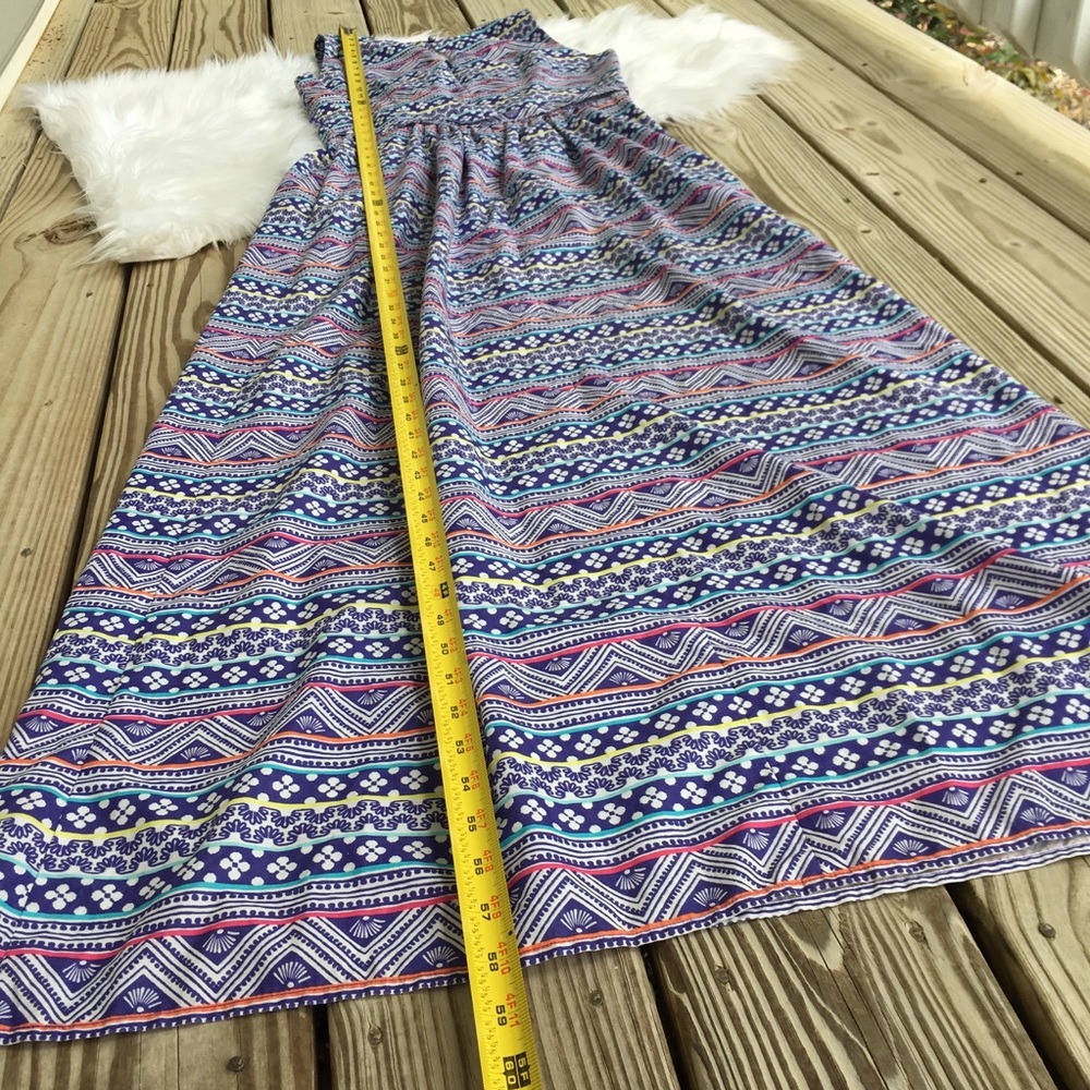 Vineyard Vines Blue and Pink Patterned Maxi Dress - Picture 11 of 11